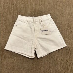 Women's White Denim Shorts
